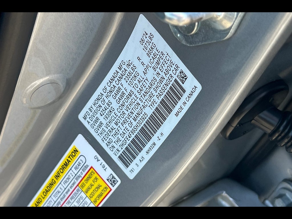 2025 Honda Civic Sedan Hybrid Sport Touring