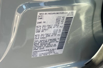 2023 Nissan Frontier PRO-4X