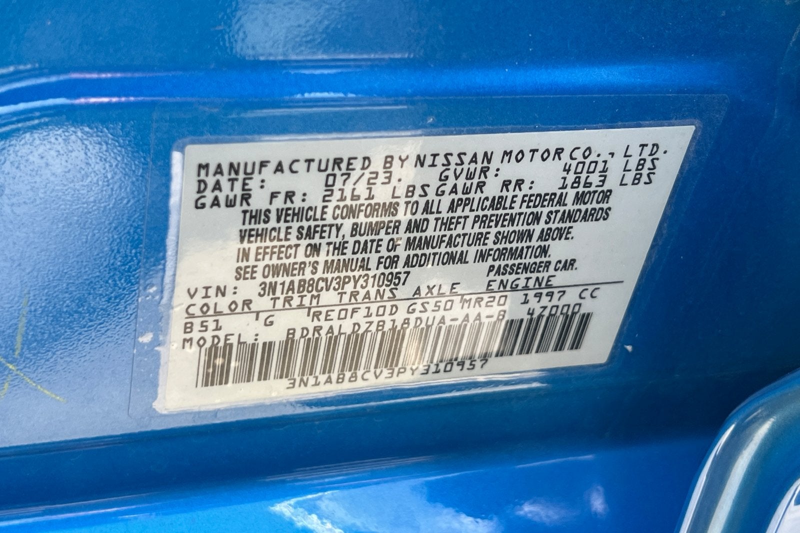 2023 Nissan Sentra SV