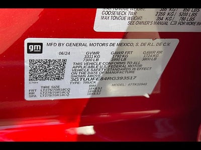 2024 GMC Sierra 1500 AT4X
