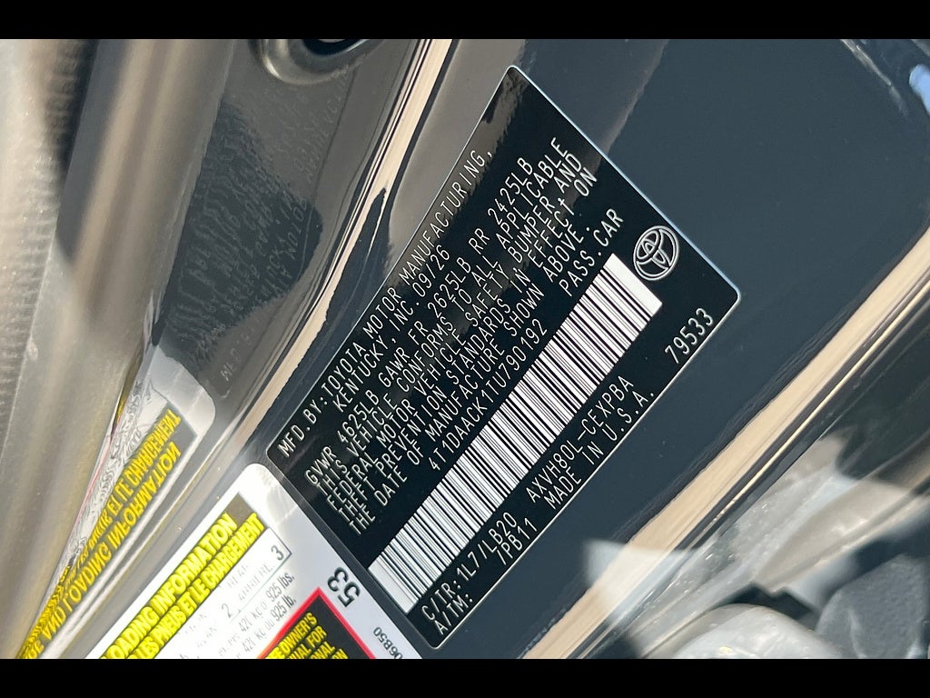 2026 Toyota Camry XSE