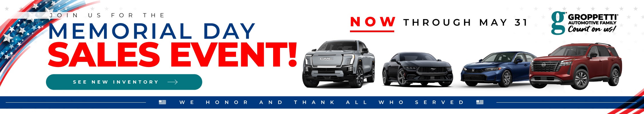 Groppetti Automotive Memorial Day Sales Event! 
